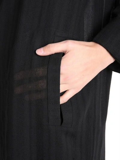 Shop Saint Laurent Long Caftan In Black