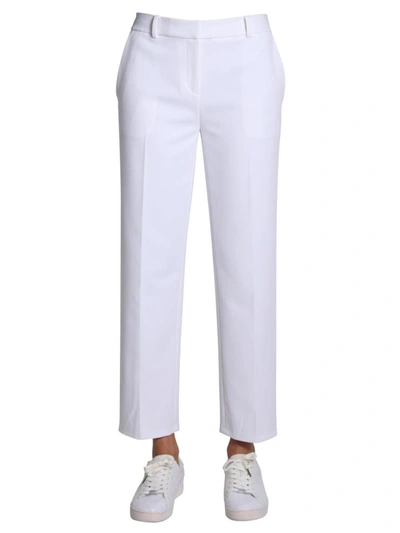 Shop Michael Michael Kors Cropped Trousers In White