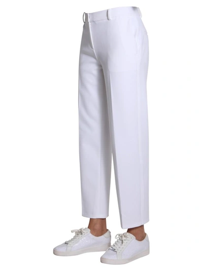 Shop Michael Michael Kors Cropped Trousers In White