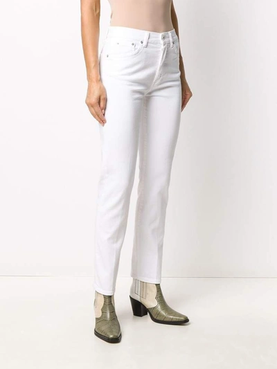 Shop Dondup Jeans In Bianco