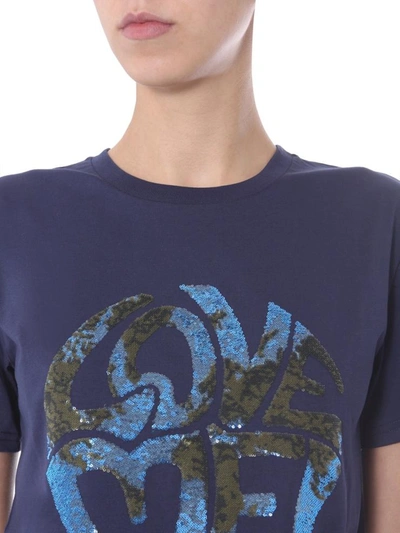 Shop Alberta Ferretti Round Neck T-shirt In Blue