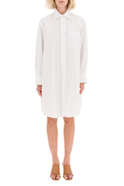 Shop Marni Maxi Shirt Dress In White