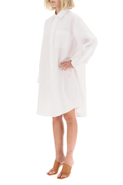 Shop Marni Maxi Shirt Dress In White