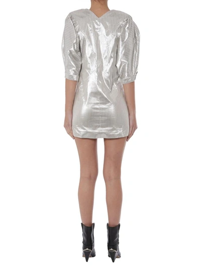 Shop Isabel Marant "radela" Dress In Silver