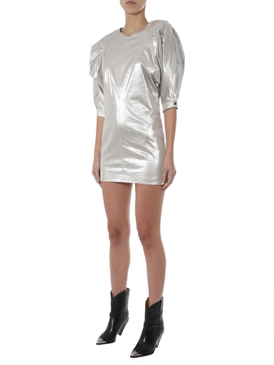 Shop Isabel Marant "radela" Dress In Silver