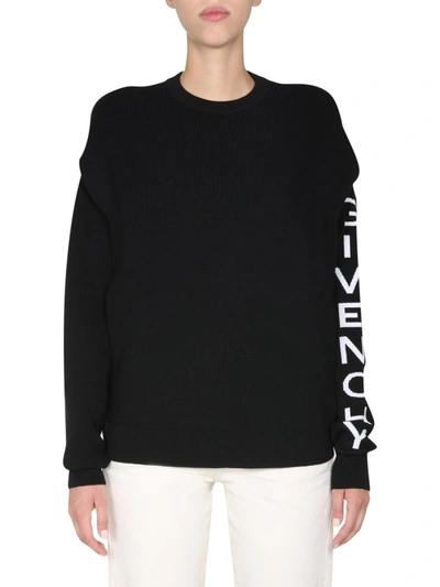 Shop Givenchy Crew Neck Sweater In Black