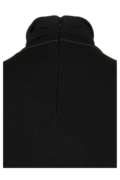 Shop Brunello Cucinelli Wool Turtleneck Sweater Black