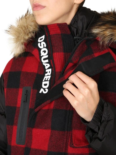 Shop Dsquared2 Ski Down Jacket In Black