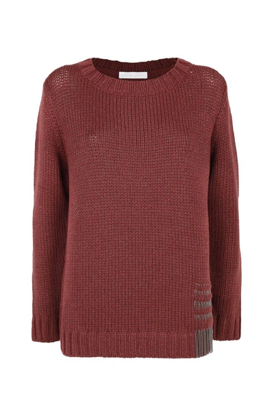 Shop Fabiana Filippi Sweaters In Rosso