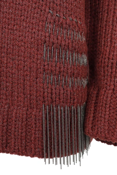 Shop Fabiana Filippi Sweaters In Rosso