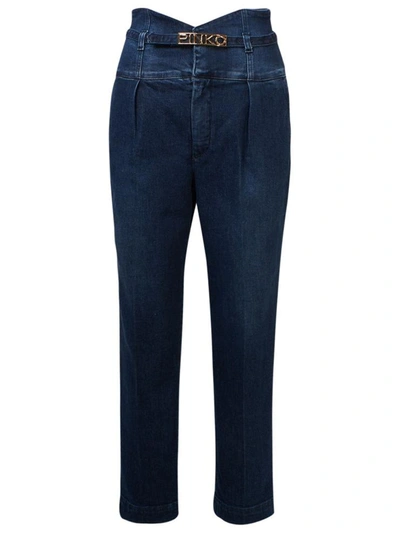 Shop Pinko Jeans Ariel 3 Cinturino Blu In Blue