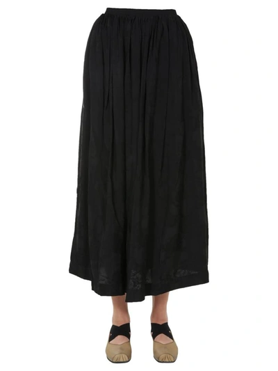 Shop Uma Wang "gianna" Skirt In Black