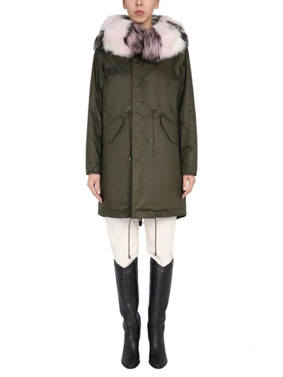 Shop Mr & Mrs Italy "jazzy Classic" Parka In Green
