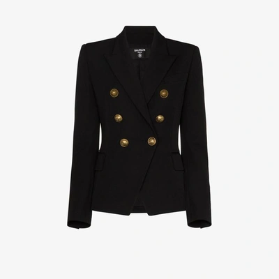 Shop Balmain Jackets In Nero