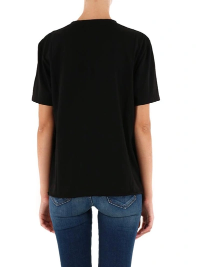 Shop Saint Laurent T-shirt Signature Black