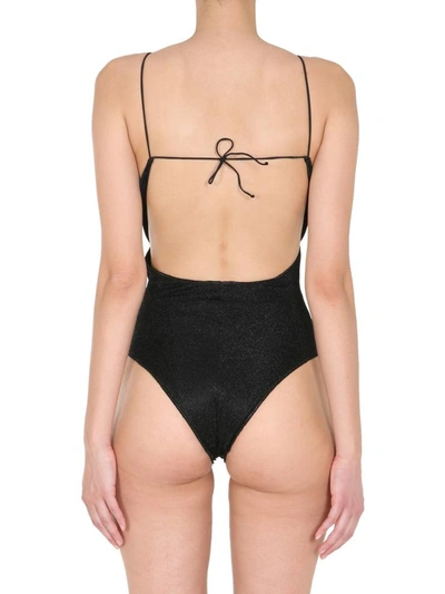 Shop Oseree "ring Maillot" One Piece Swimsuit In Black