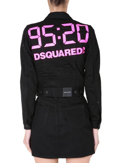 Shop Dsquared2 Slim Fit Jacket In Black