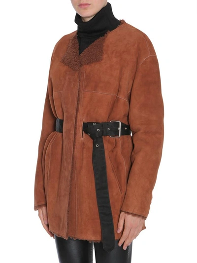 Shop Isabel Marant "arsene" Coat In Beige