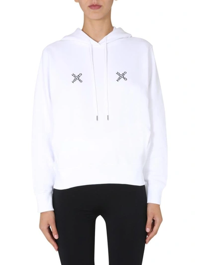 Shop Kenzo Hoodie In White