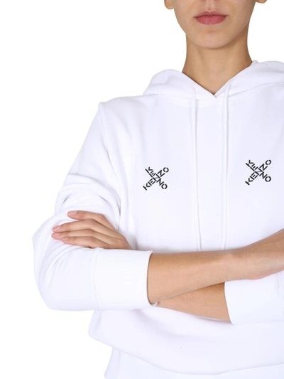 Shop Kenzo Hoodie In White