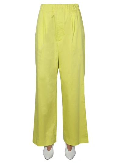 Shop Jejia Wide Trousers In Yellow