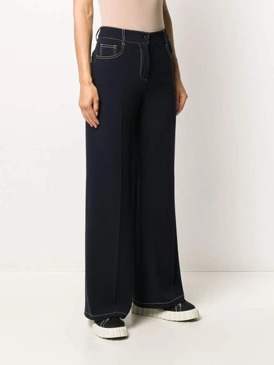 Shop Alberto Biani Trousers Blue