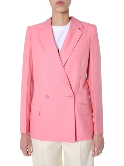 Shop Givenchy Double-breasted Jacket In Pink