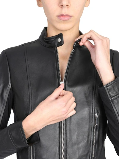 Shop Michael Michael Kors Biker Jacket In Black