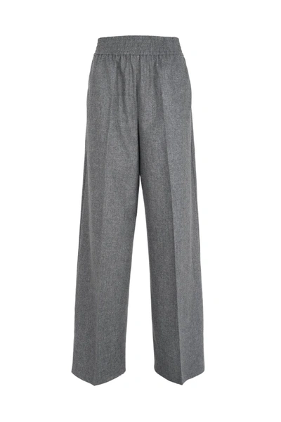 Shop Agnona Trousers Grey