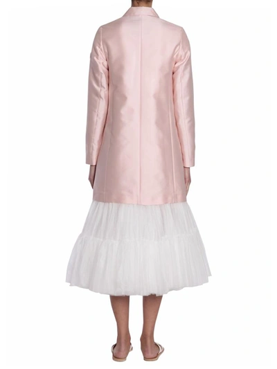 Shop Moncler "pol" Coat In Pink