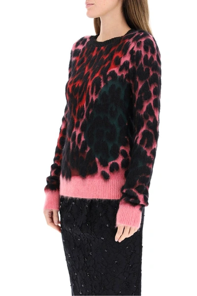 Shop N°21 N.21 Leopard Jacquard Sweater In Multicolor