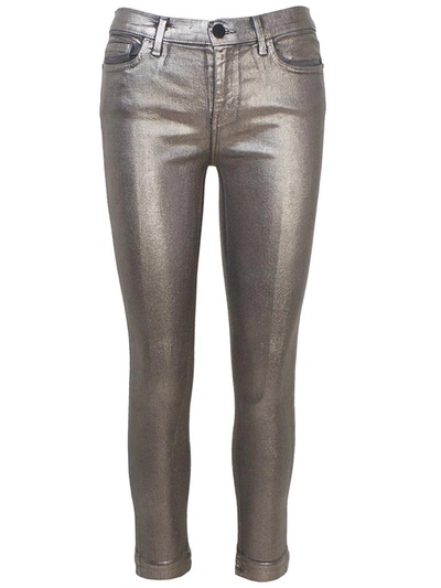 Shop Pinko Silver Sabrina Pants In Grey