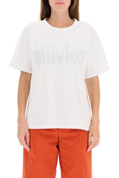 Shop Colville T-shirt With Logo Print In White