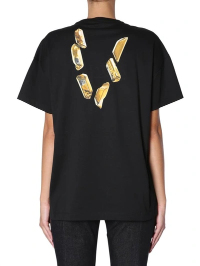 Shop Versace Medusa Head Printed T-shirt In Black