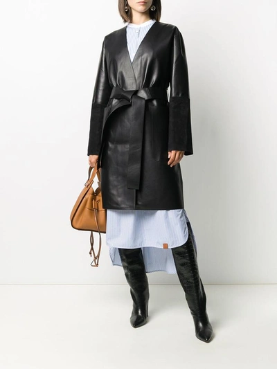 Shop Loewe Coats Black