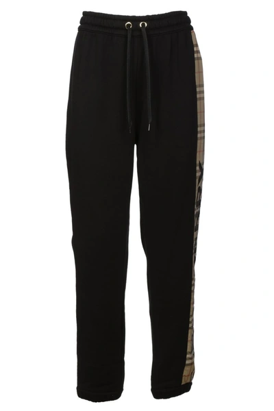 Shop Burberry Trousers In Nero