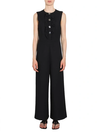 Shop Tory Burch Overalls With Ruches In Black