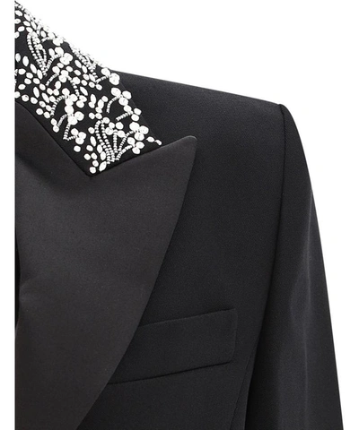 Shop Givenchy "replum" Embroidered Blazer In Black  