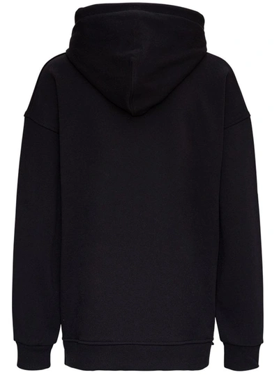 Shop Ganni Software Isoli Sweatshirt In Recycled Cotton In Black