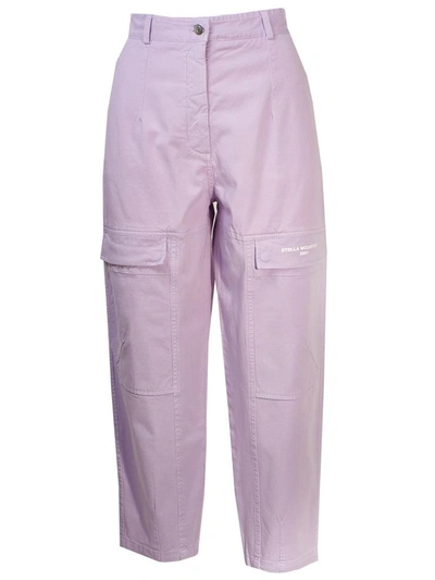 Shop Stella Mccartney Pantaloni Tasche Lilla In Pink