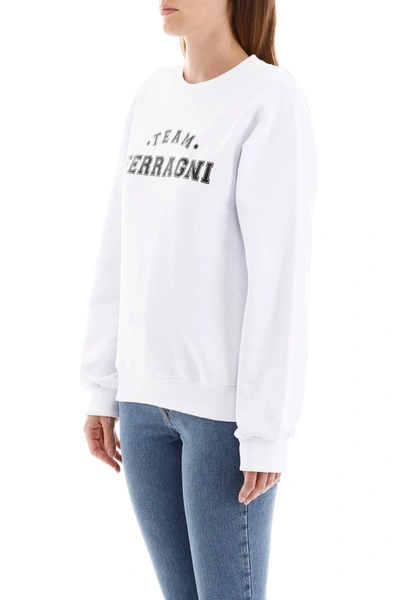 Shop Chiara Ferragni Team Ferragni Sweatshirt In White