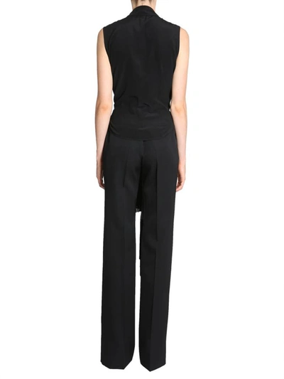 Shop Givenchy Fringed Shirt In Black