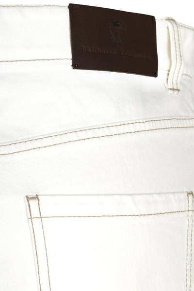 Shop Brunello Cucinelli Jeans White