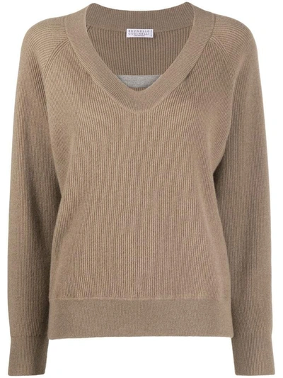 Shop Brunello Cucinelli Sweaters Dove Grey