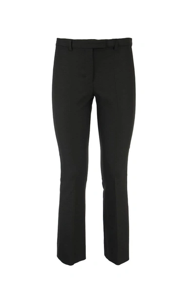 Shop Max Mara S Maxmara Pacca - Cotton And Viscose Trousers In Black