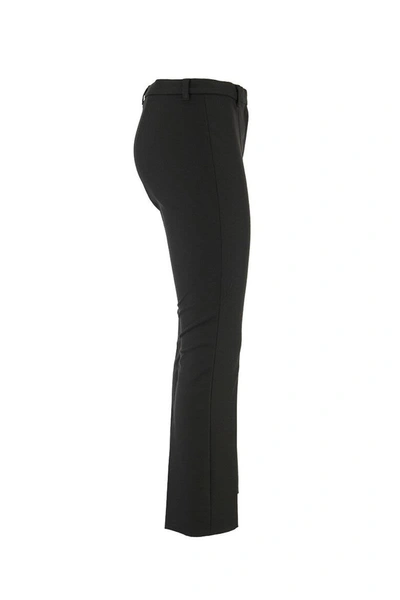 Shop Max Mara S Maxmara Pacca - Cotton And Viscose Trousers In Black