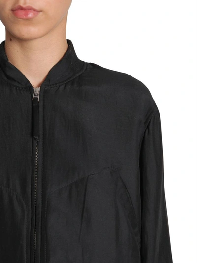 Shop Alexander Wang Habotai Bomber Jacket In Black