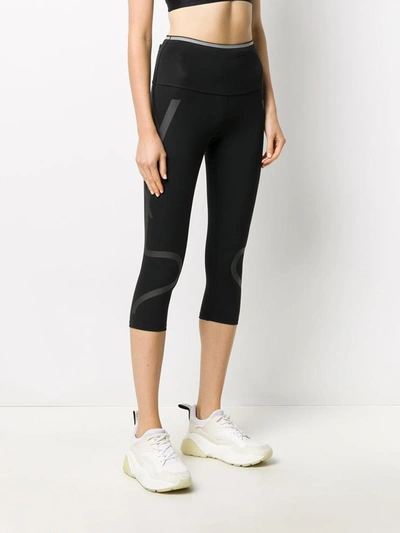 Shop Adidas By Stella Mccartney Trousers Black