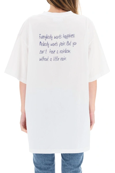 Shop Vetements Poem T-shirt In White