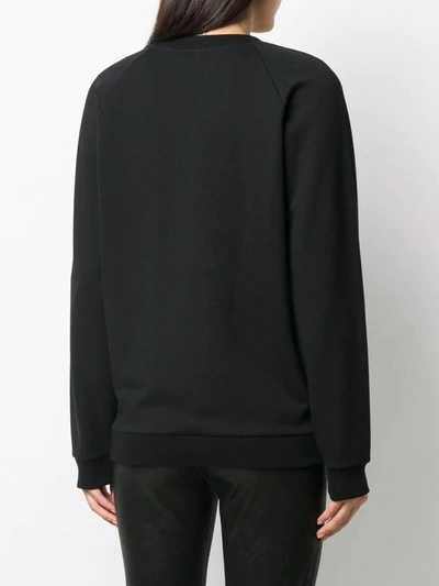 Shop Balmain Sweatshirts In Noir/blanc